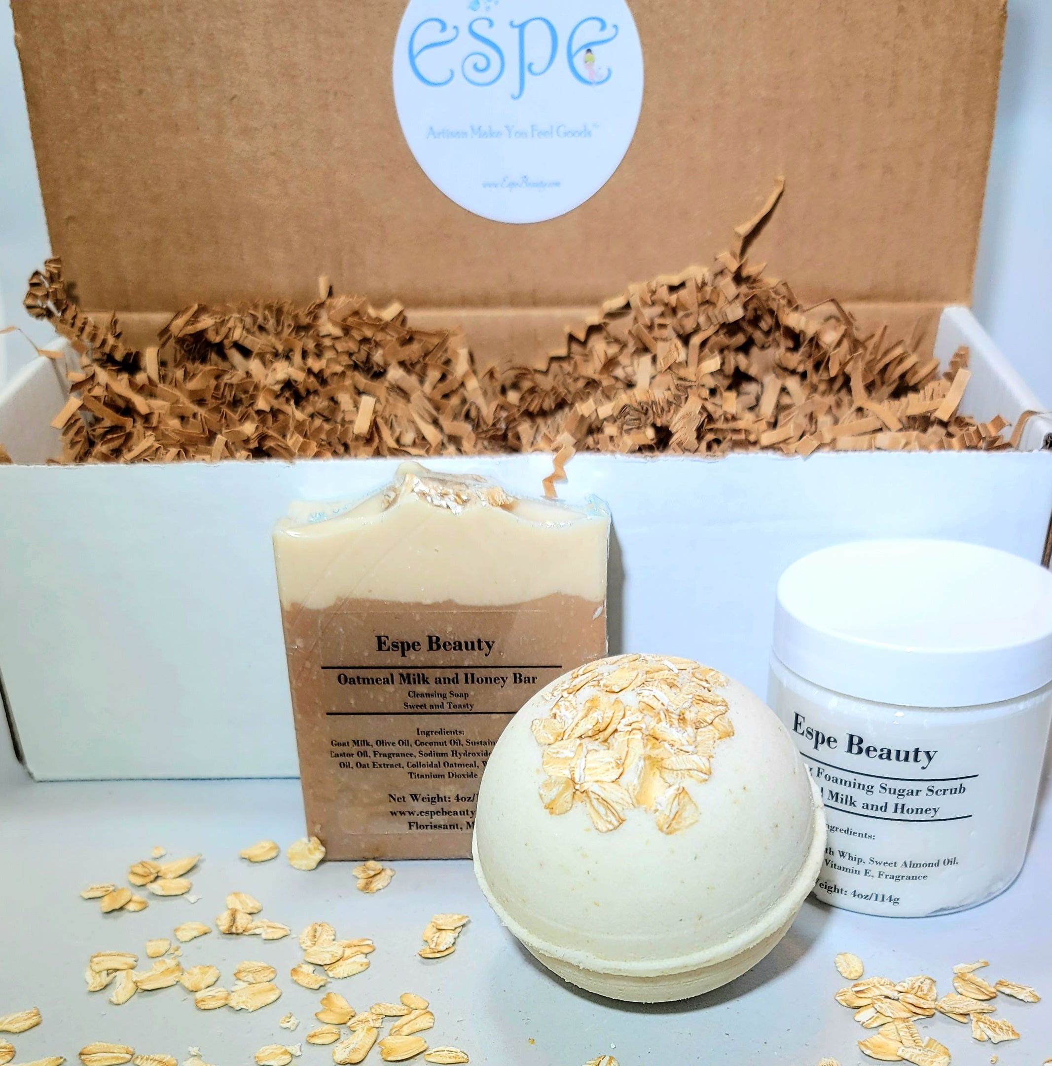 Oatmeal Milk and Honey Trio Gift Box Set