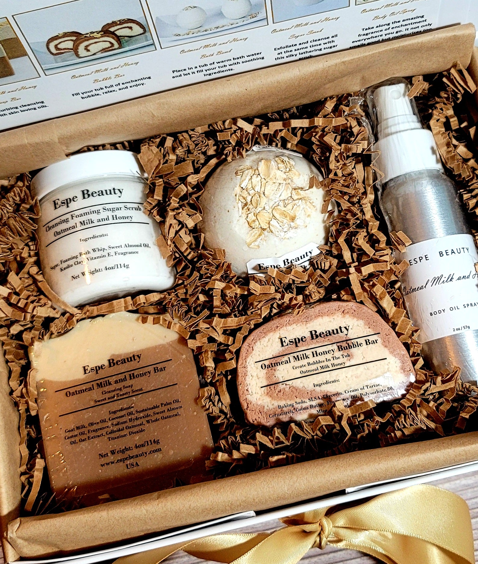Oatmeal Milk and Honey Collection Gift Box Set
