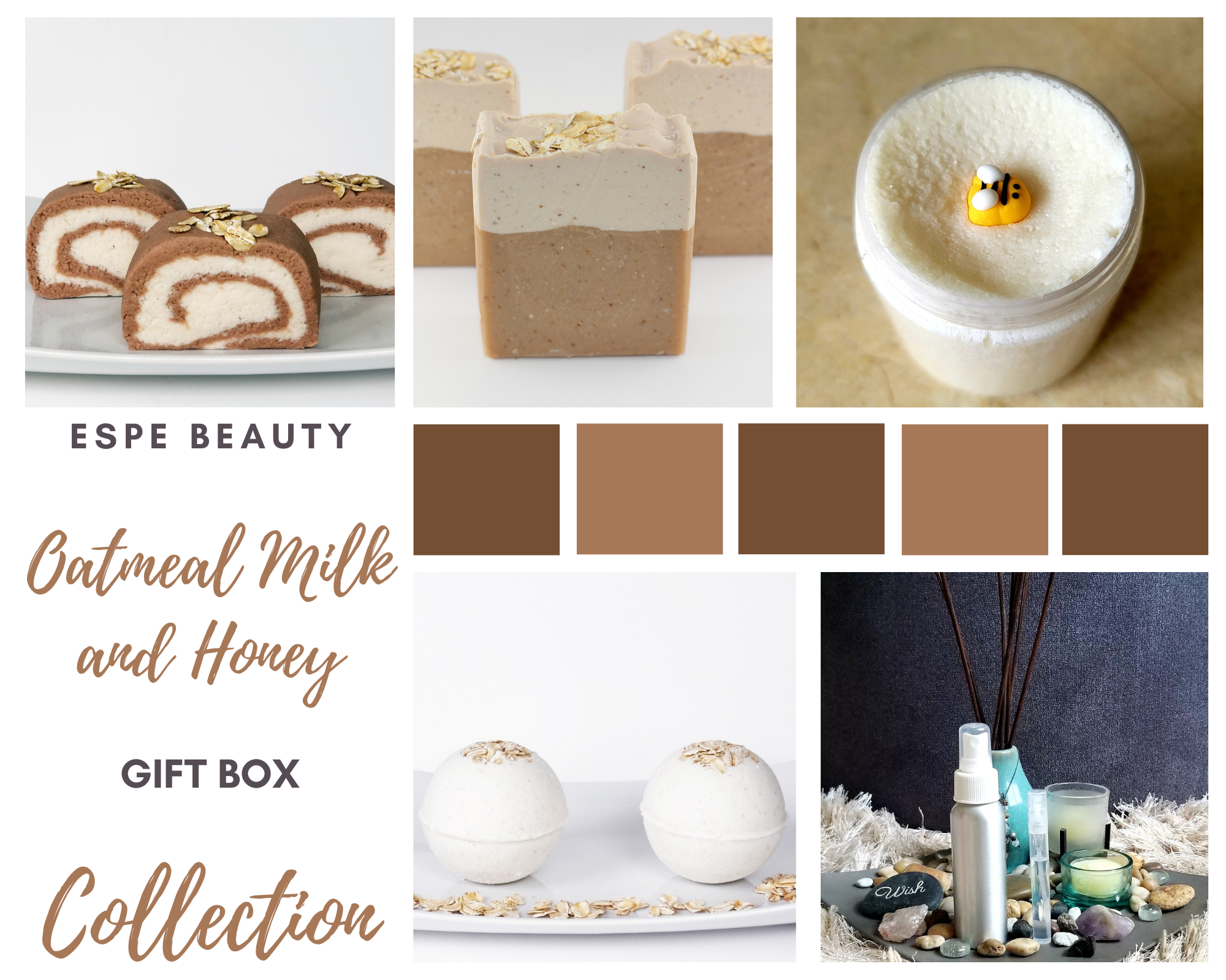 Oatmeal Milk and Honey Collection Gift Box Set